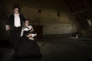 Gothic Couple in Attic by Christine von Diepenbroek