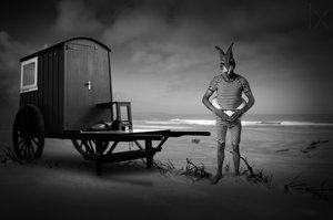Lone Rabbit Beach Bather