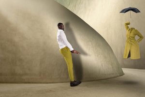 Man and Floating Fashion by Christine von Diepenbroek