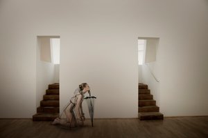Minimalist Woman Umbrella by Christine von Diepenbroek