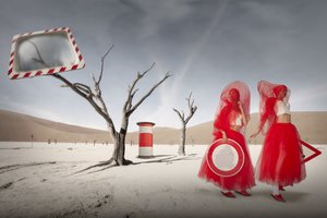 Red Veiled Desert by Christine von Diepenbroek