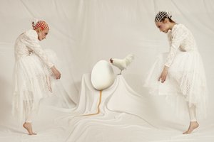 Surreal Women and Egg by Christine von Diepenbroek