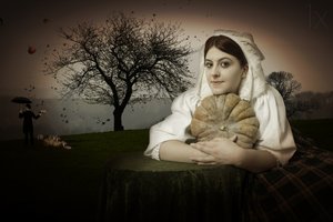 Whimsical Harvest Woman