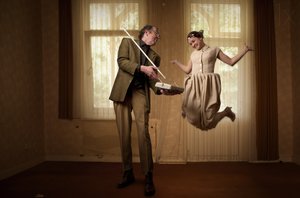 Whimsical Levitating Couple by Christine von Diepenbroek