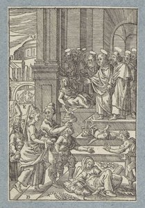 Ananias and Sapphira by Christoffel van Sichem (II)