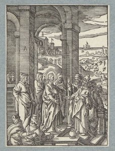 The Pharisees and Scribes Ask for a Sign from Christ by Christoffel van Sichem (II)