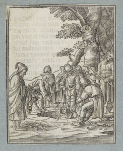 Joseph Being Pulled Out of the Pit by His Brothers by Christoffel van Sichem (II)