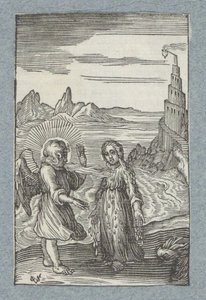 Child Melts Under the Hot Breath of Angel (Pia Desideria) by Christoffel van Sichem (II)