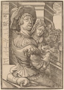 A Young Man Playing a Psalterium
