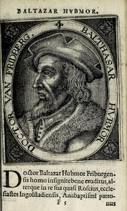 Balthasar Hubmaier, illustration from 