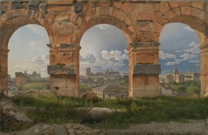 A View through Three of the North-Western Arches of the Third Storey of the Coliseum in Rome by Christoffer Wilhelm Eckersberg