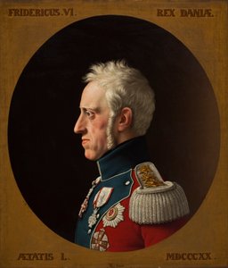 Portrait of Frederick VI of Denmark 1768-1839, 1839 by Christoffer Wilhelm Eckersberg