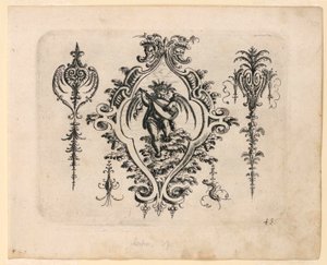 Plate 43, from New Grotesque Book by Christoph Jamnitzer