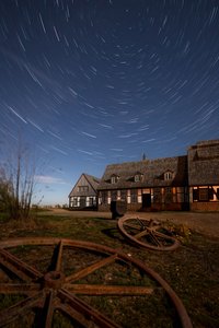Star Trails Country Home by Christoph Schaarschmidt