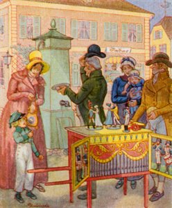 Barrel Organ with Dancing Puppets by Christophe (1856 1945)