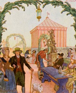 Feast Garden in Front of Nuremberg by Christophe (1856 1945)