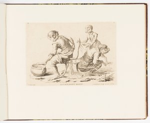 Plate 8, The Enema Delivered, Monkey Antics or Different Actions of Human Life Represented by Monkeys by Christophe Huet