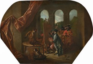 Singerie: The Painter, c.1739