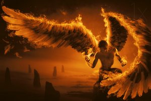 Fiery Winged Warrior