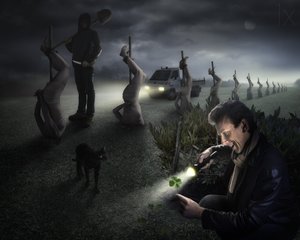 Surreal Clover Night by Christophe Kiciak