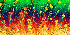 Vibrant Fluid Abstract by Christophe Kiciak
