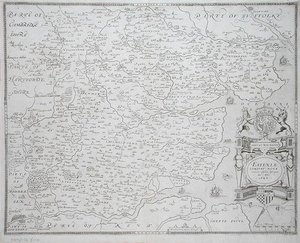 Map of Essex, Engraved by William Web, Published 1645
