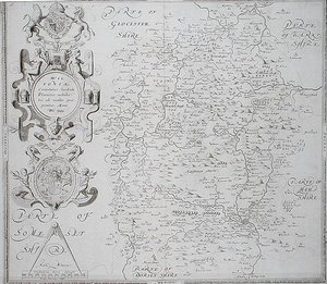 Map of Wiltshire by Christopher (after) Saxton