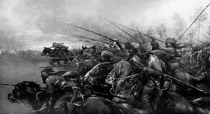 Bengal Lancers in action