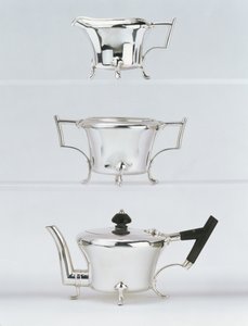 Three-piece tea service by Christopher Dresser