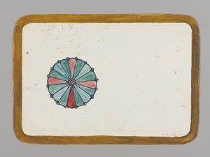 Stylized Chrysanthemum (verso), c.1880 by Christopher Grant La Farge