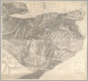 A New Philosophico chorographical chart of East-Kent by Christopher Packe