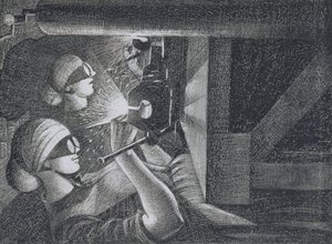 Acetylene Welders by Christopher Richard Wynne Nevinson