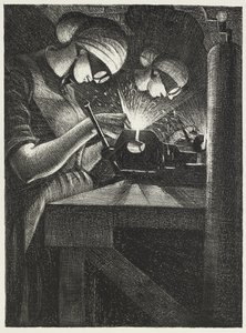 Acetylene Welders by Christopher Richard Wynne Nevinson
