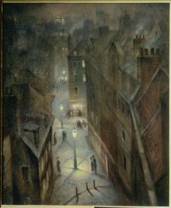 Soho Twilight, c.1924 by Christopher Richard Wynne Nevinson
