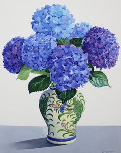 Blue Hydrangeas by Christopher Ryland