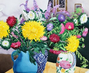 Interior with Asters