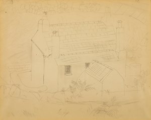 Cottage, Cornwall by Christopher Wood