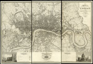 Map of London, from an actual survey made in the years 1824 by Christopher and John (fl.1821 40) Greenwood