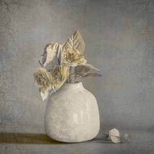 Muted Floral Still Life by Cicek Kiral