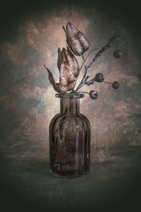 Rustic Botanical Still Life by Cicek Kiral