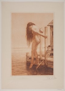 Bathing Lady by Cilius Johannes Konrad Andersen