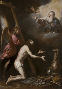 Christ Flagellated Kneeling Before God the Father