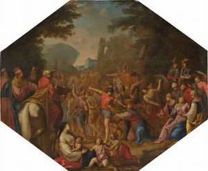 Road to Calvary by Circle of Claude Déruet