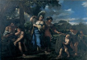 Erminia Among the Shepherds by Ciro Ferri