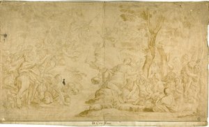 Moses Tapping the Rock by Ciro Ferri