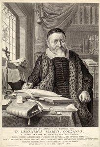 D. Leonardus Marius Goezanus, pub. 1654 engraving
