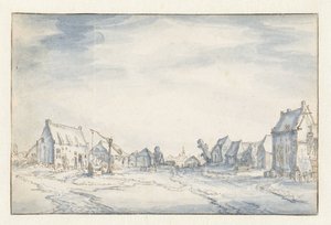 Village View by Claes Jansz. Visscher (II) (attributed to)