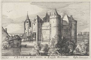 View of Muiderslot (Castles in Holland and Utrecht) by Claes Jansz. Visscher (II)