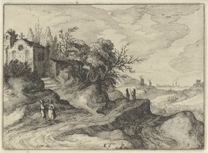 Chapel on a Winding Country Road Holland Landscapes (series title) Amaeniores Aliquot Regiunculae (series title on object)