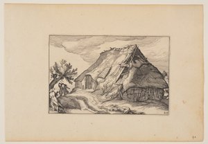 A Barn, from Landscapes by Claes Jansz. Visscher